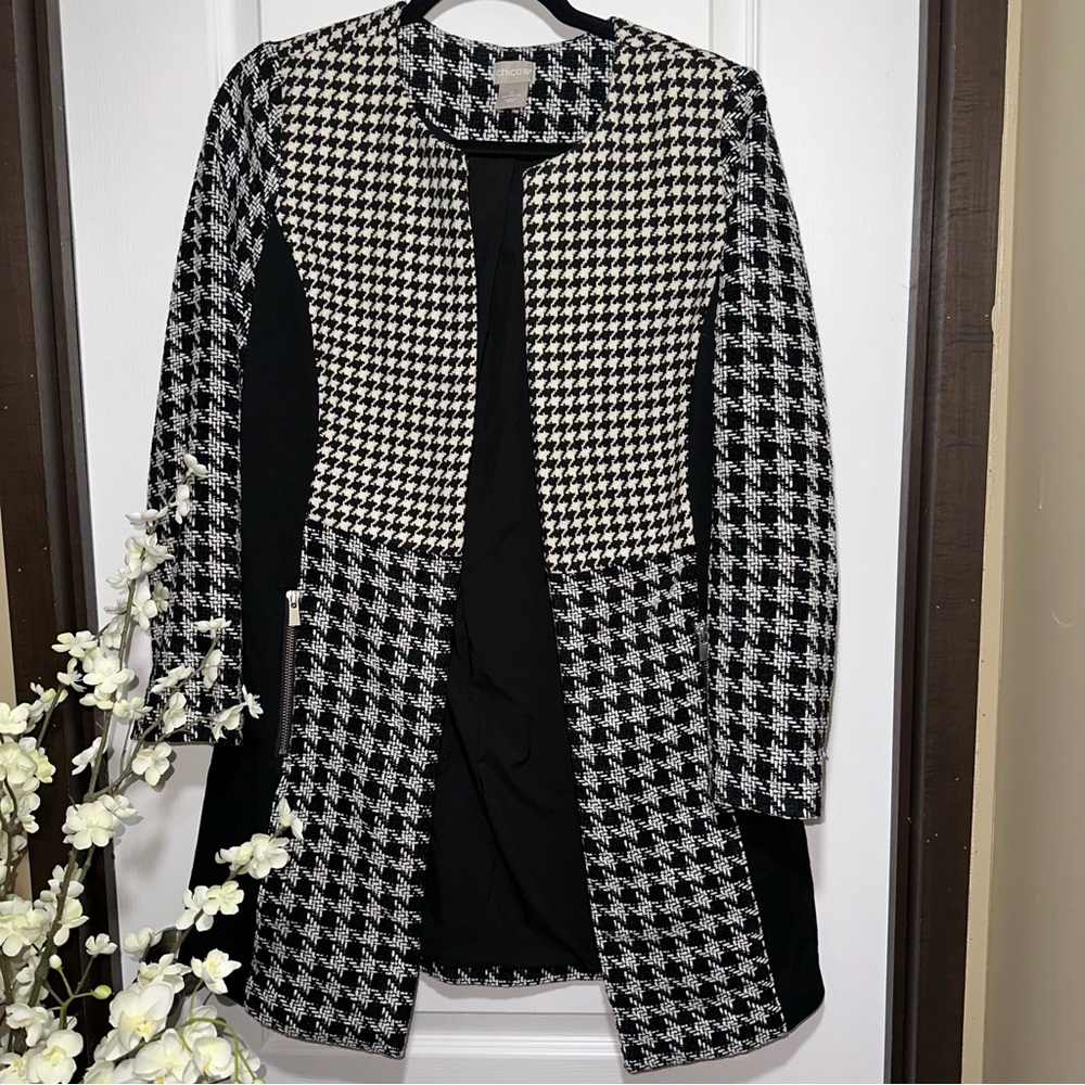 Chico's Monochrome Patterned Jacket - image 5